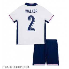 Inghilterra Kyle Walker #2 Prima Maglia Bambino Europei 2024 Manica Corta (+ Pantaloni corti)